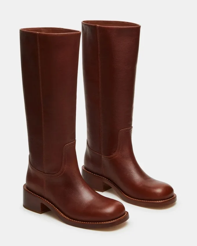 Botas de piel Riggs Rust de caña ancha