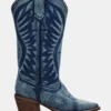 Botas de tela vaquera Albany de pantorrilla ancha