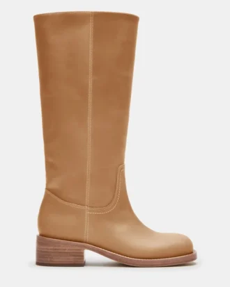 Botas Riggs de piel de plátano de caña ancha
