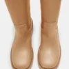 Botas Riggs de piel de plátano de caña ancha