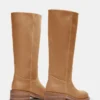 Botas Riggs de piel de plátano de caña ancha
