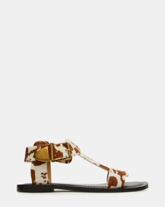 Brazinn Marrón con estampado de vaca