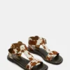 Brazinn Marrón con estampado de vaca Brazinn Marrón con estampado de vaca