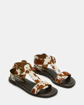 Brazinn Marrón con estampado de vaca