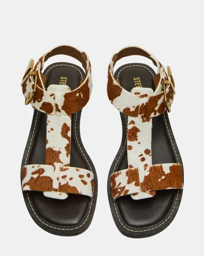 Brazinn Marrón con estampado de vaca Brazinn Marrón con estampado de vaca