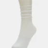 Calcetines cortos holgados de rejilla blancos Calcetines cortos holgados de rejilla blancos