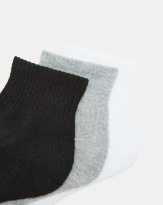 Calcetines cortos Sport Cushion Negro/Blanco