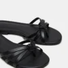 Calissi de cuero negro Calissi de cuero negro