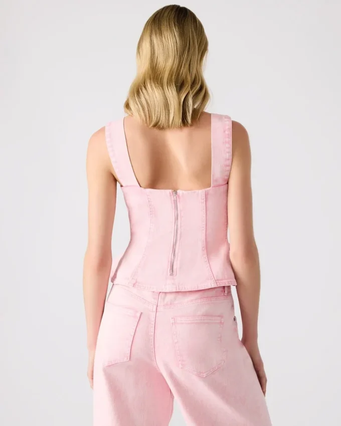 Camiseta de denim Penelopi rosa