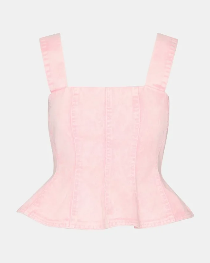 Camiseta de denim Penelopi rosa