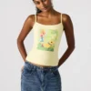 Camiseta sin mangas Goldie amarillo pálido