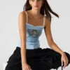 Camiseta sin mangas Love Goldie Surf Blue