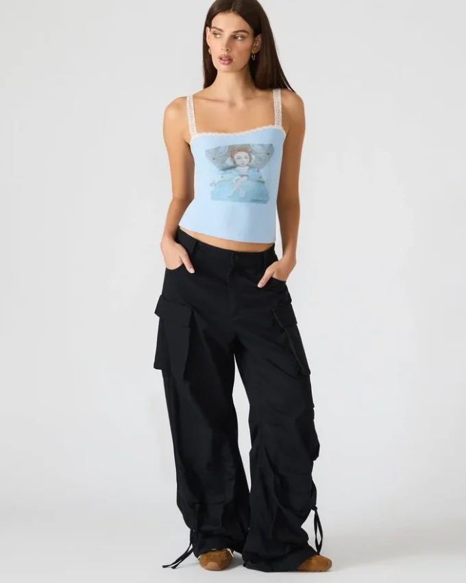 Camiseta sin mangas Love Goldie Surf Blue