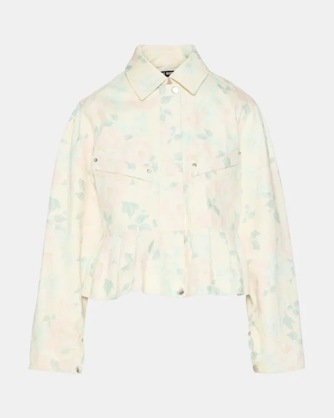 Chaqueta floral Sloan en color melocotón beige