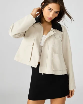 Chaqueta Justina Barn color avena