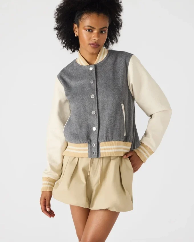 Chaqueta Rooney Gris jaspeado Chaqueta Rooney Gris jaspeado