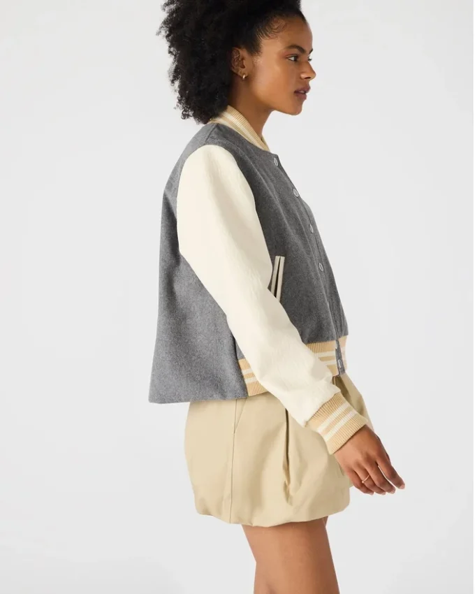 Chaqueta Rooney Gris jaspeado Chaqueta Rooney Gris jaspeado