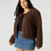 Chaqueta Teddy marrón Chaqueta Teddy marrón