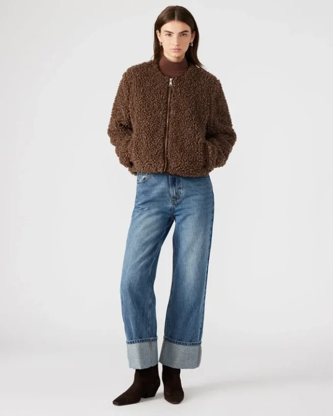 Chaqueta Teddy marrón Chaqueta Teddy marrón