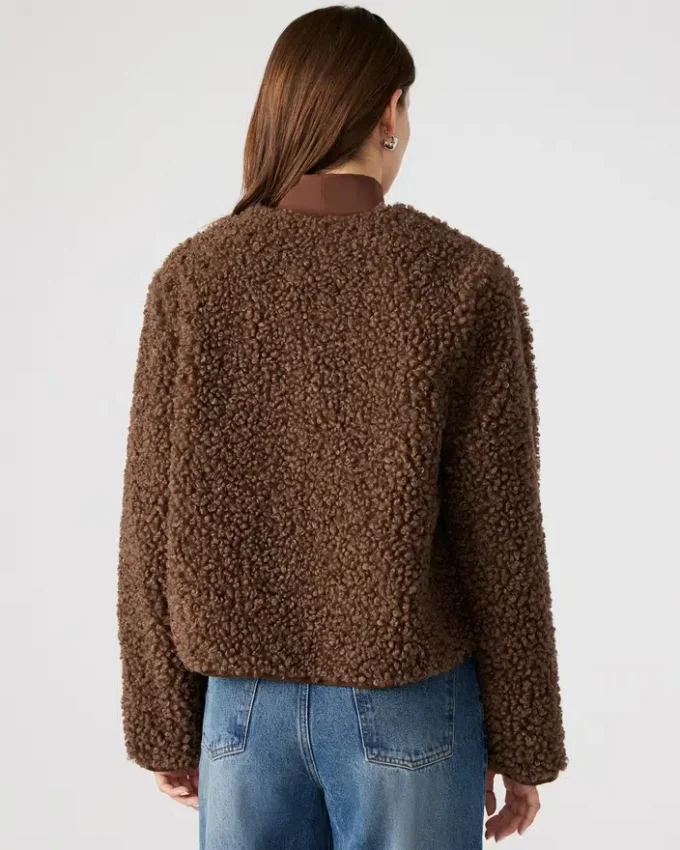 Chaqueta Teddy marrón Chaqueta Teddy marrón