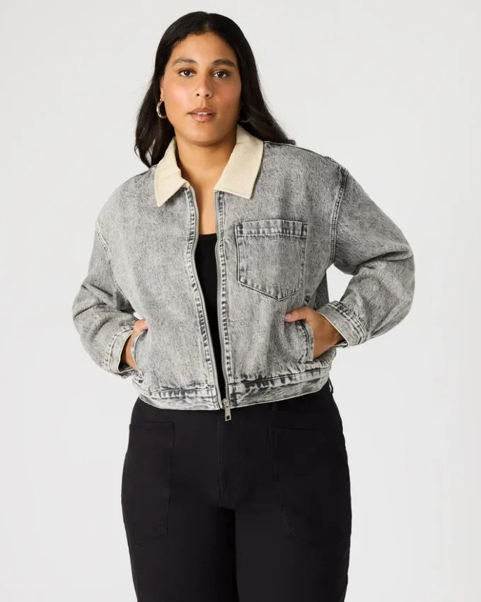 Chaqueta vaquera Glacia Gris claro Chaqueta vaquera Glacia Gris claro
