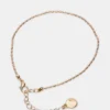 Conjunto de tobilleras con cadena en espiga dorada Conjunto de tobilleras con cadena en espiga dorada