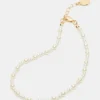 Conjunto de tobilleras de cadena de perlas de 2 piezas Conjunto de tobilleras de cadena de perlas de 2 piezas