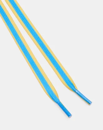 Cordones y dijes para zapatos azul/amarillo