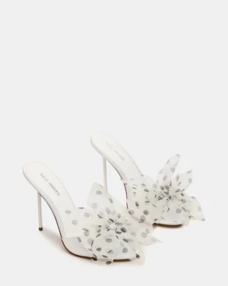 Davina Tulle Blanco/Negro con lunares
