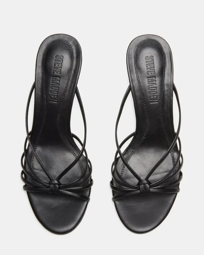 Edna de cuero negro Edna de cuero negro