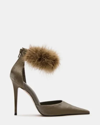 Elusive Olive Satin