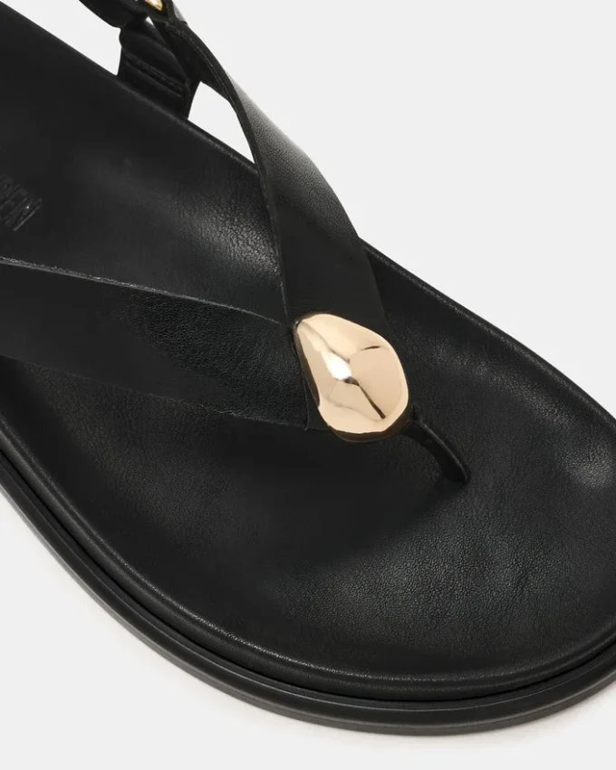 Elvia de cuero negro Elvia de cuero negro