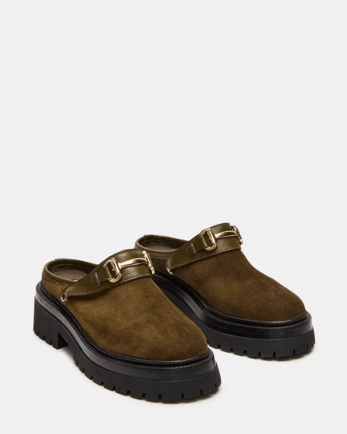 Erba Olive Suede