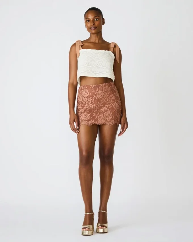 Falda Cindi Mocha Heather Falda Cindi Mocha Heather