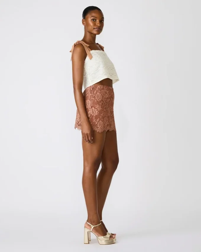 Falda Cindi Mocha Heather Falda Cindi Mocha Heather
