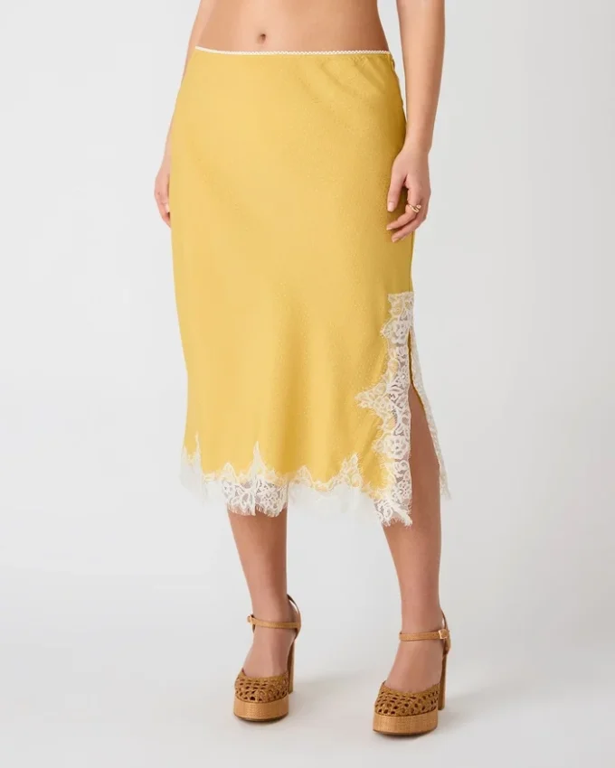 Falda Cinthia Golden Lime