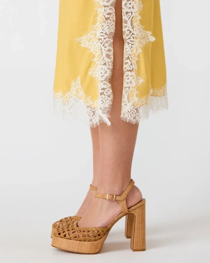 Falda Cinthia Golden Lime