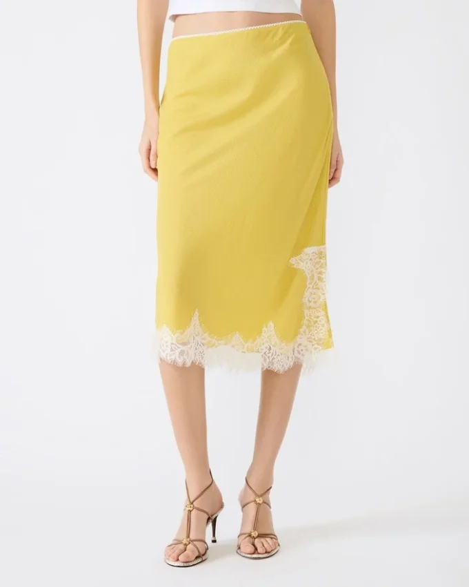 Falda Cinthia Golden Lime