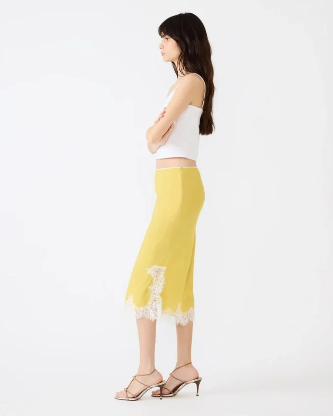 Falda Cinthia Golden Lime