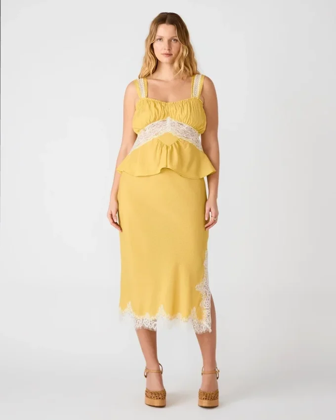 Falda Cinthia Golden Lime