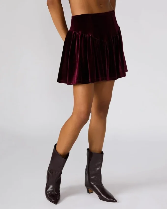 Falda Jayla color vino Falda Jayla color vino