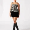 Falda-pantalón de terciopelo Cindi, negro Falda-pantalón de terciopelo Cindi, negro