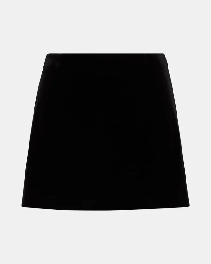 Falda-pantalón de terciopelo Cindi, negro Falda-pantalón de terciopelo Cindi, negro