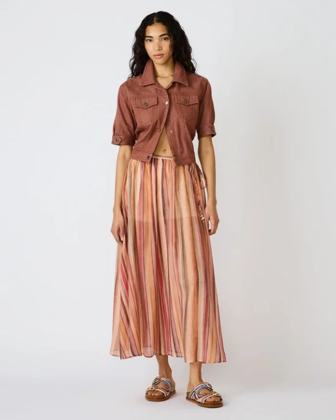 Falda Shilloh a rayas multicolor Falda Shilloh a rayas multicolor
