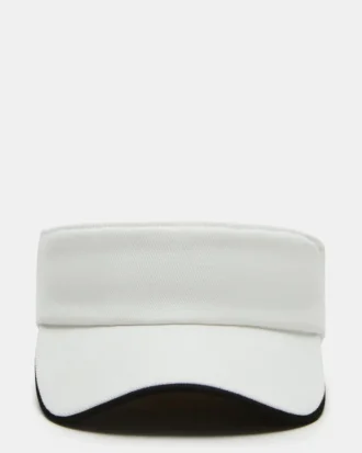 Gorra con visera bordada, color blanco