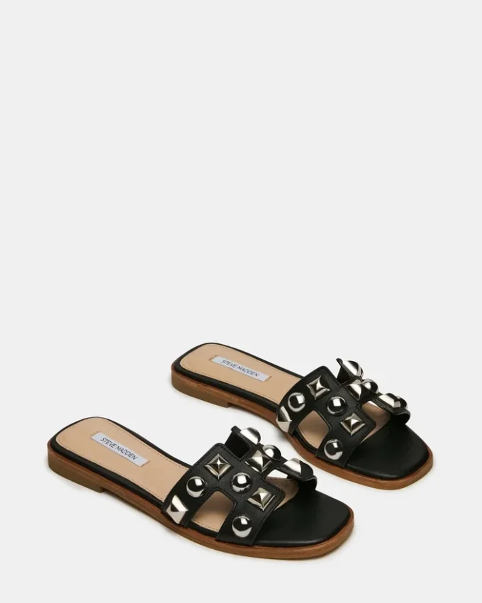 Hadyn Studs de cuero negro Hadyn Studs de cuero negro