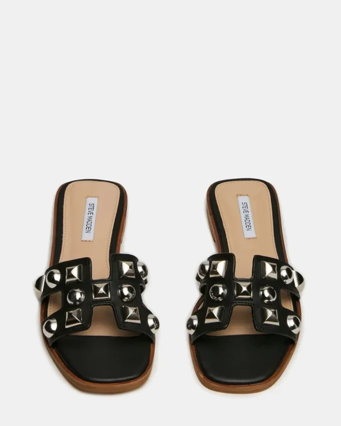 Hadyn Studs de cuero negro Hadyn Studs de cuero negro