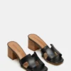 Hana de cuero negro Hana de cuero negro