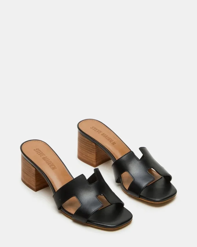 Hana de cuero negro Hana de cuero negro