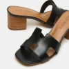 Hana de cuero negro Hana de cuero negro